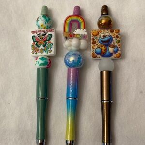 Handmade Beaded Pens‎ Cookie Monster Teacher and This Mama Prays Novelty Pens